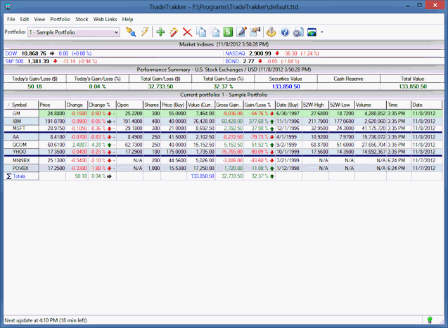 tradetrakker screenshot